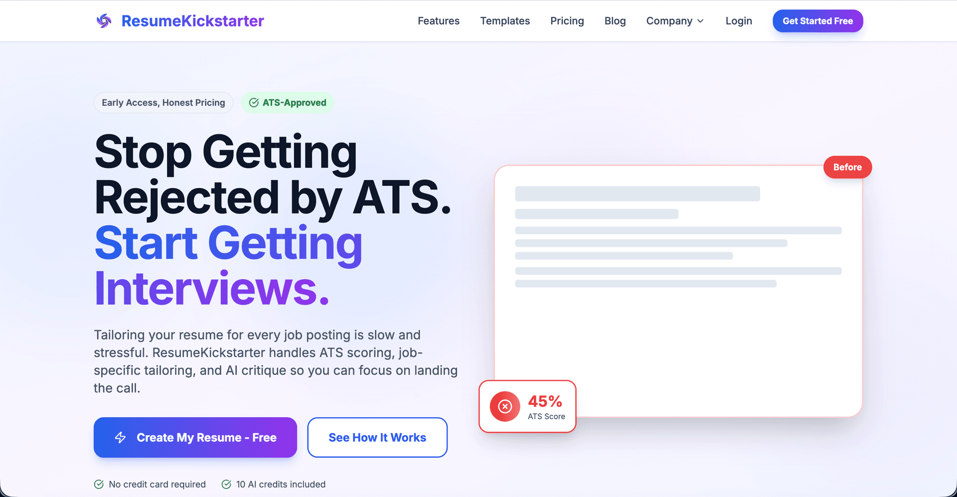 Resume Kickstarter